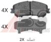 NISSA D10604BA0A Brake Pad Set, disc brake